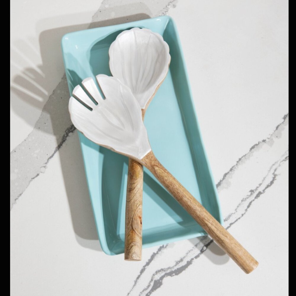 Beachly - The Shoreline Shell Serving Spoons (Set of 2)